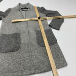 VERO MODA Jacket Women XS Gray Brushed Sofia Contrast Coat Open Front Photo 7