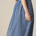 J.Crew | NWOT Cerise shirtdress in striped poplin in Deep Sea Stripes | Sz 2 Photo 1