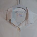 Gretchen Scott  Pique All Day Shirt White Button-Up Shirt Size Small Photo 1