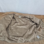 Michael Kors; Michael Brown Leather Suede Ladies' Trucker Jacket Medium Photo 2