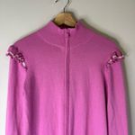 Polo golf Ralph lauren resort rose ruffle trim zip up golf sweater ladies M Pink Size M Photo 3