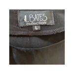 L. Bates Collection Black Acetate Rayon Blouse – Size Large (Made in USA) Photo 3