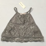 Francesca's NEW Francesca’s Lace High Neck Crop Top Bralette Photo 0