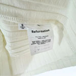 Reformation NWT Vittoria Rib Long Sleeve Collared Knit Dress Ivory Size S Photo 8