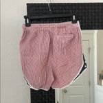 Lauren James American Flag, Red and Blue Striped Women's Shorts Photo 1