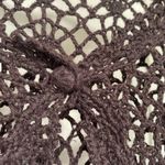 Madison Leigh  Dark Brown Crochet Top Photo 8