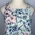 Olivaceous  Floral Flowy Tank Top Medium NWOT Keyhole Pink Blue Green Photo 1