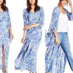 Faithfull the Brand  Bonnie & Clyde Maxi Dress Flipside Print Size Large Photo 0