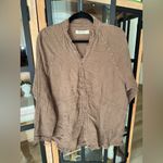 We The Free Free People muslin Summer Daydream Button Down Top shirt tunic chocolate Photo 1