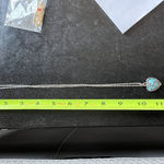 Free People Vintage Turquoise/Citrine Heart Necklace Photo 8