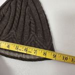 Bula Polartec Fleece Lined Wool Blend Cable Knit Winter Ski Beanie Brown Womens Photo 11