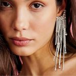 Free People Comeback Kid Ear Party NWT Dangles Rhinestones Fringe Western Boho Photo 10