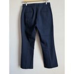 Loft Womens Curvy Straight Leg Sailor Pants Navy Blue Size 8 Nautical Coastal Photo 1