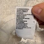 American Eagle  Smocked Tube Crop Top Eyelet Strapless Ruffled White Size Large Photo 4