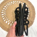 H&M Black Robe Twisted Flat Open Toe Sandals Size EU 36/ US 5 Photo 8