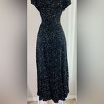 Reformation  Orchid Maxi Dress Black Galactic Plunging V Neck
Wrap Size 2 Photo 7