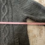 American Eagle Vintage grey  outfitters fur lined cable knit hoodie Photo 4
