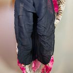 EXPRESS Vtg  Dress Sz M Y2K 90s Coquette Fairy Pink Floral Midi Slip Brown Zebra Photo 3