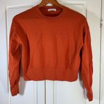 Babaton  Merino‎ Wool Crew Neck Sweater Burnt Orange Knit Top Women's Size S Photo 0