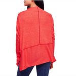 We The Free Free People  Londontown Thermal Cherry Coral Oversized‎ Top XS Photo 5