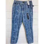 DKNY  High Rise Skinny Delancey Snake Skin Printed‎ Jeans SZ 31/12 NWT WMN'S Photo 4