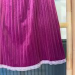 Old Navy NWT Vintage Y2K  Velvet Stretch Pleated Skirt w Lace Trim ~ Size M 💚🍄 Photo 1