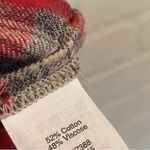 Madewell flannel dress plaid soft cozy pockets xxs oversized fall wear red gray Photo 5
