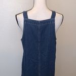 Original TY Wear vintage blue denim embroidered flowers jean overall dress Size 12P Photo 7