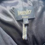 Laundry by Shelli Segal  Beaded One Shoulder Gown Black Jersey Size 6 Mini Dress Photo 4