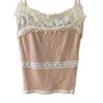 Jeff Gallano Nylon Babydoll cami with ruching and lace Size 1 Photo 4