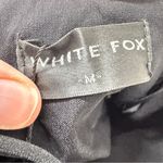 White Fox Boutique  Black Rhinestone Draped Mini Dress Womens M Party Cocktail Photo 9
