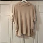 Barefoot Dreams  cozy chic cowl neck cream poncho sweater L/XL Photo 6