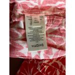 Free People  Red & White Linen Blend Boho Floral Emma Patch Pocket Shorts Size‎ Photo 8