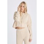 Wildfox New.  wheat cropped hoodie. Small. Retails$148 Photo 5