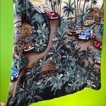 Vintage yellow and Green Puff Sleeve Sheath Midi Dress Size M Photo 3