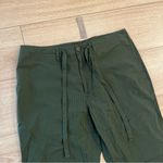 J.Crew NWT  Women’s Army Green Seersucker Belted Straight Leg Pant Size 32 Photo 1