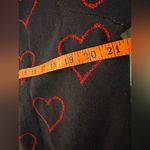 Anthropologie women's Small navy blue All Over HEART Cardigan Sweater Photo 6