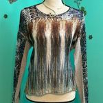 ZARA brand Multi Print Sheer Knit Top - so cute! ☺️ Photo 0