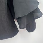 Ming Wang Blouse Size Petite Extra Small Top Black Ruffle Sleeve Classic Shirt Photo 5
