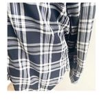 Ralph Lauren Jeans Co Plaid Button Down Collared Shirt Black White Medium Ladies Photo 3