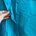 Thai Silk Vibrant Blue and Purple Shirt XL Photo 4