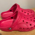 Crocs Baya Clog Unisex Slipper Mens size 7 Womens 9‎ Red Pink Photo 0