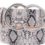 Boutique Snakeskin Double Circle Belt Photo 0