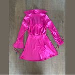 ZARA  satin effect nwt new mi I dress cutout tie front Photo 6