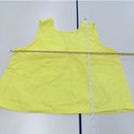 Loft  Sleeveless Vneck Top Blouse Bright Neon Yellow Small Photo 7