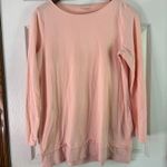 Pure Jill Everyday Relaxed Fit Long Sleeve Pockets Comfy Casual Top Peach M Pima Pink Size M Photo 8