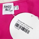 Princess Polly New Hot Pink Low Cut Long Sleeve Bodycon Mini Dress Sexy Size 12 Photo 6