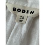 BODEN Embroidered White Linen Tassel Midi Dress Tropical Resort Beach 4 US $298‎ Photo 4
