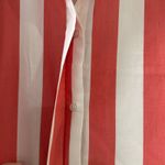 Atlantic Pacific x Lake Striped Collared Shirt Dress Large Coral White Poplin Red Photo 9