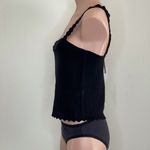 Design History Scalloped Sweater Tank in Black Photo 6